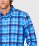 Westport No-Tuck Long Sleeve Button Down Collar Plaid Stretch Performance Sport Shirt