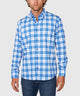 Westport No-Tuck Long Sleeve Button Under Collar Plaid Stretch Performance Sport Shirt