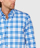 Westport No-Tuck Long Sleeve Button Under Collar Plaid Stretch Performance Sport Shirt