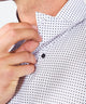 Westport No-Tuck Long Sleeve Button Under Spread Collar Mini Dot Stretch Performance Sport Shirt