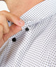 Westport No-Tuck Long Sleeve Button Under Spread Collar Mini Dot Stretch Performance Sport Shirt