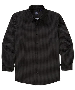Westport No-Tuck Long Sleeve Button Under Spread Collar Mini Dot Stretch Performance Sport Shirt