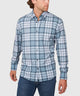 Westport No-Tuck Long Sleeve Button Down Collar Plaid Stretch Performance Sport Shirt