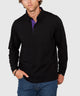 Westport No-Tuck Long Sleeve Stretch Cotton Rich Contrast Trim Placket Polo