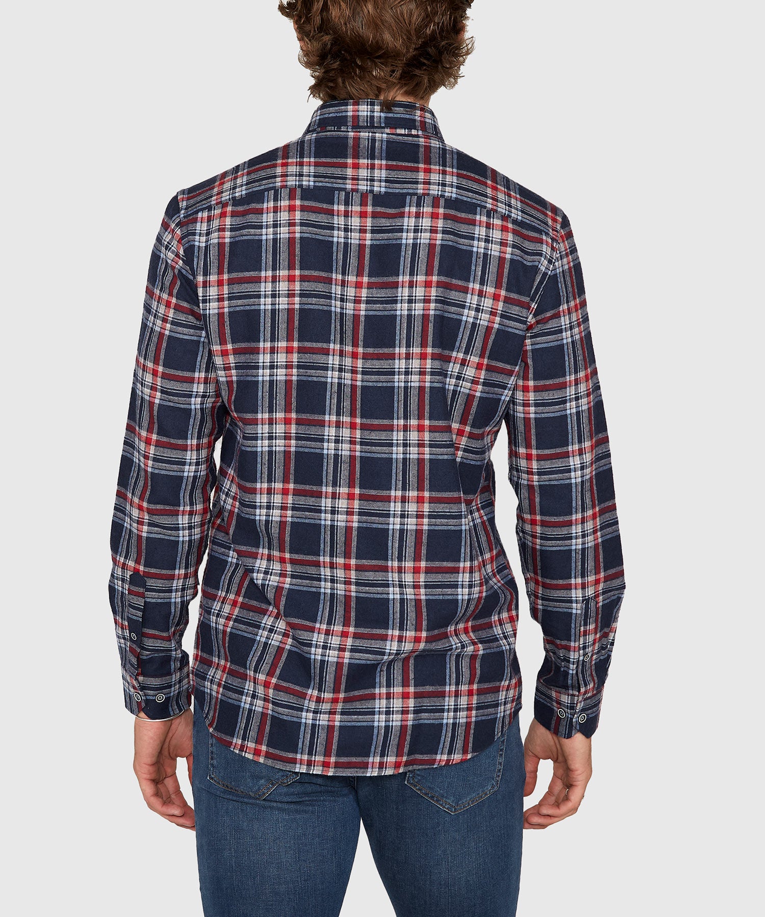 Men's Big & Tall Westport Lifestyle Long Sleeve Button Down Collar Flannel Sport Shirt Multi / 2XT