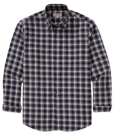 Westport Lifestyle Long Sleeve Button Down Collar Flannel Sport Shirt, Men's Big & Tall