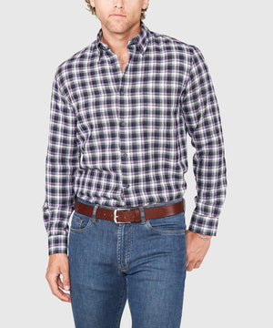 Westport Lifestyle Long Sleeve Button Down Collar Flannel Sport Shirt