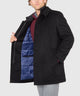 Hart Schaffner Marx Wool Blend Bibbed Coat