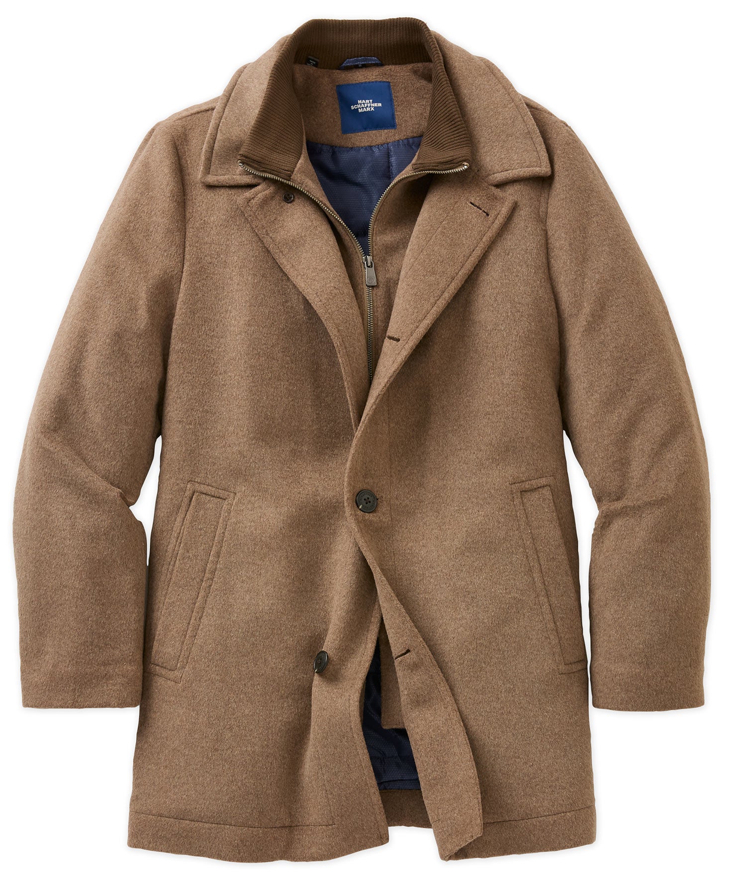 Hart Schaffner Marx Wool Blend Bibbed Coat