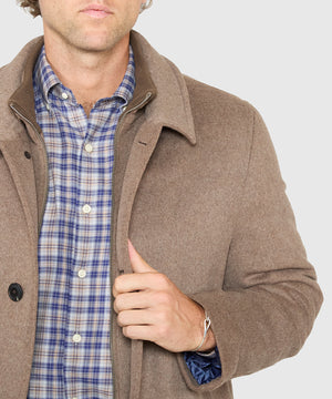 Hart Schaffner Marx Wool Blend Bibbed Coat