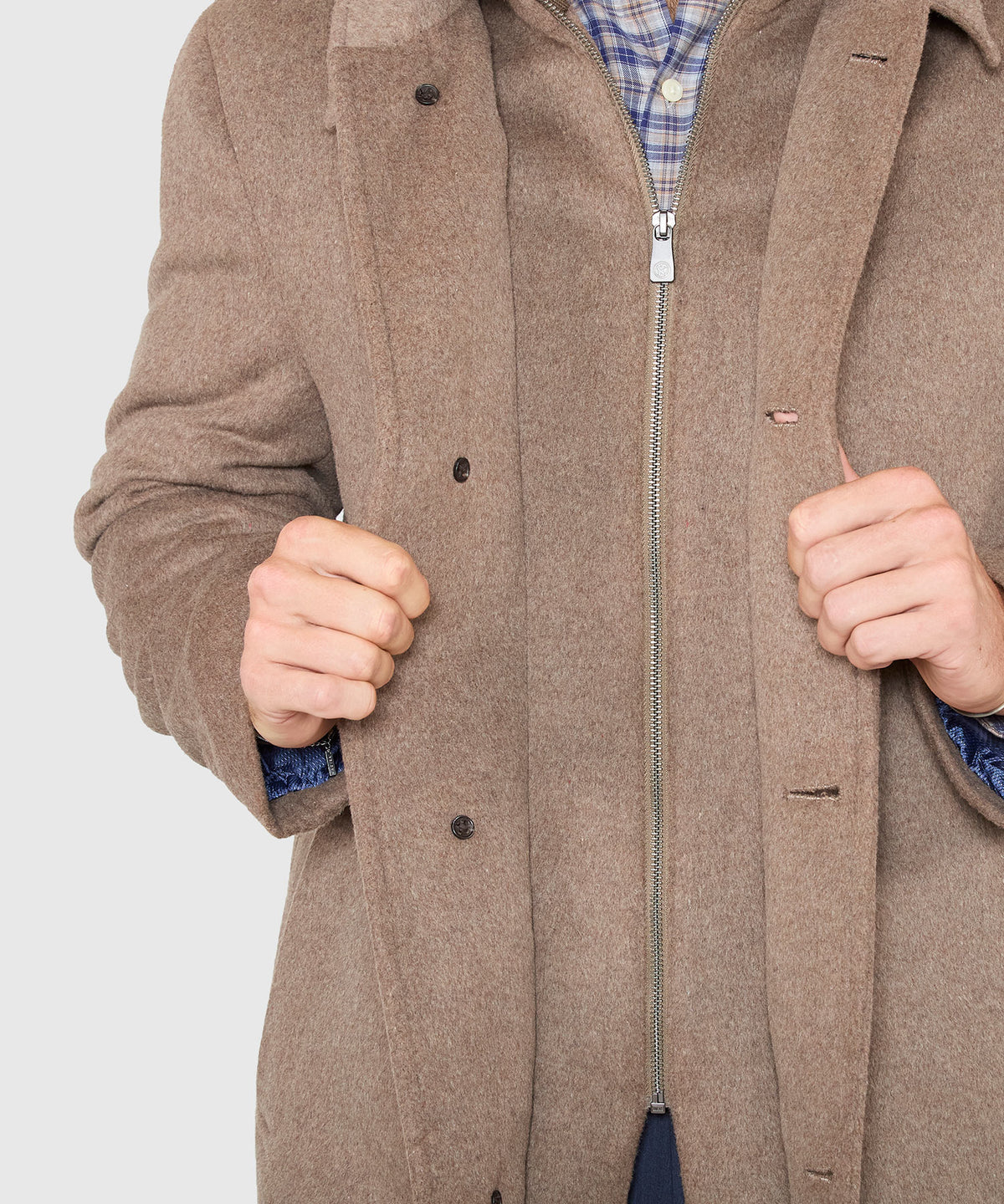 Hart Schaffner Marx Wool Blend Bibbed Coat, Men's Big & Tall