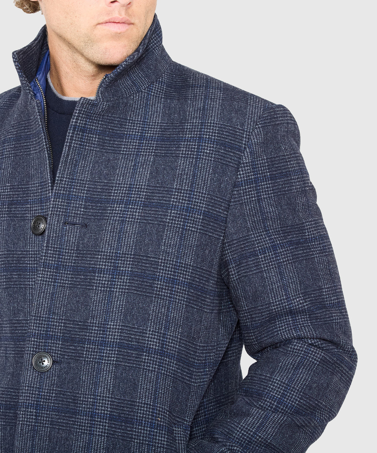 Hart Schaffner Marx Removable Bib Plaid Wool Jacket, Men's Big & Tall
