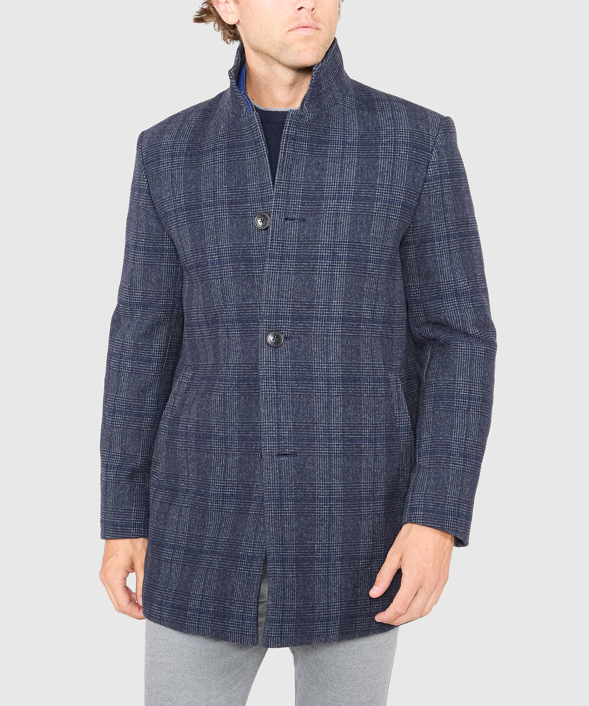 Hart Schaffner Marx Removable Bib Plaid Wool Jacket, Men's Big & Tall