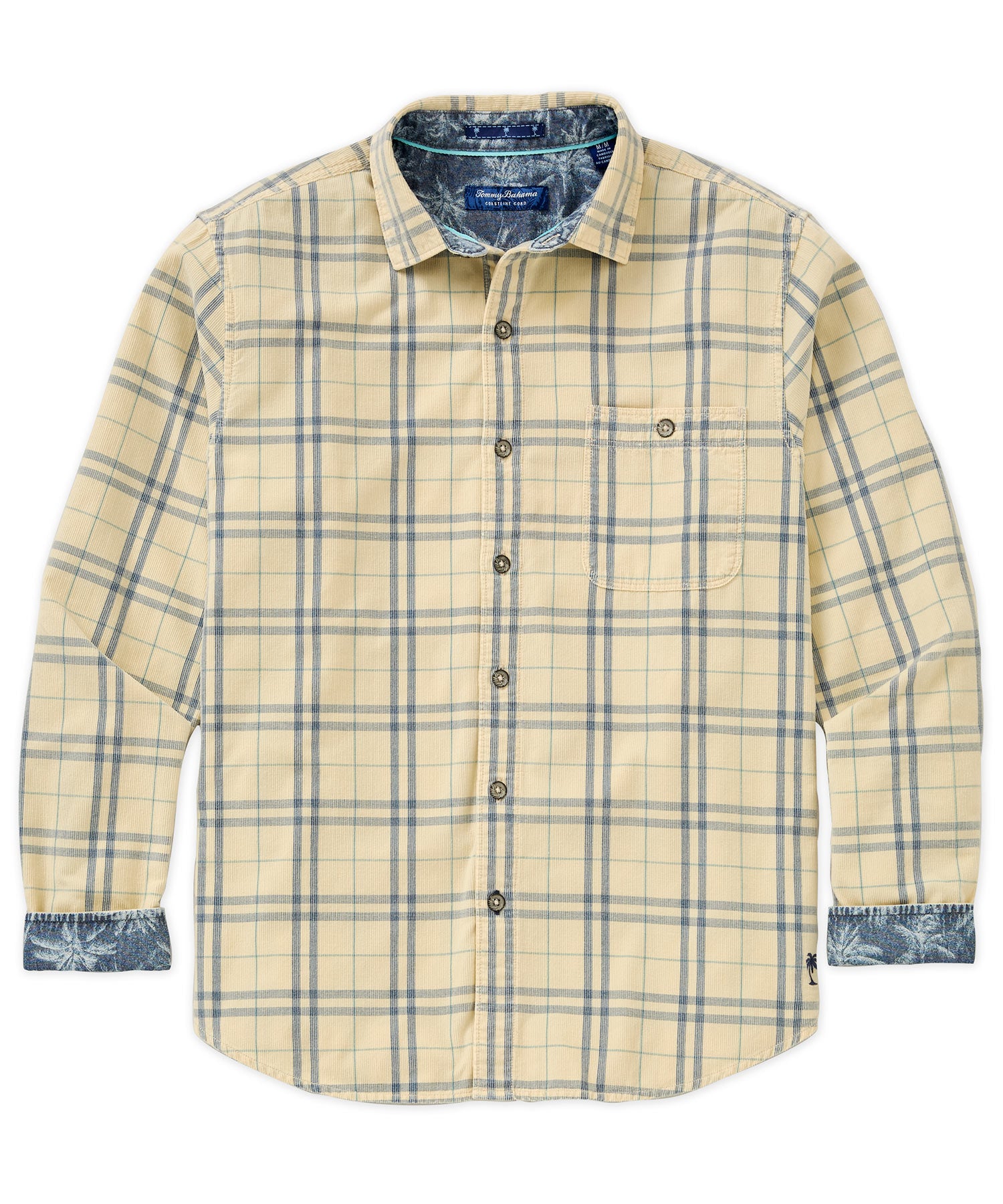 Tommy Bahama Long Sleeve Coastline Cord Indio Plaid Sport Shirt