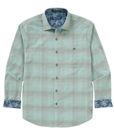 Tommy Bahama Long Sleeve Coastline Cord Mesa Plaid Sport Shirt, Men's Big & Tall