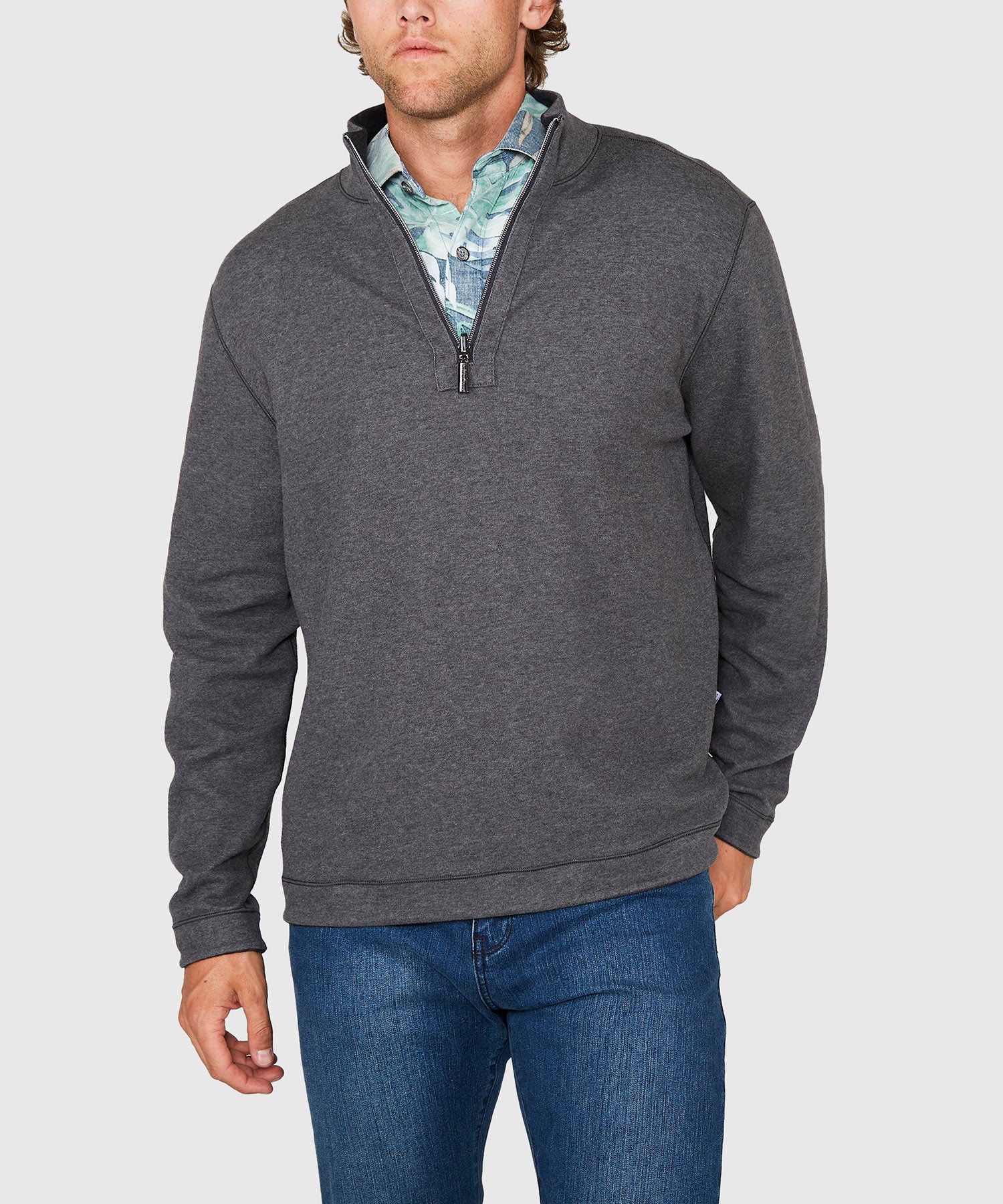 Tommy Bahama Big & Tall Flipview Half-Zip Reversible