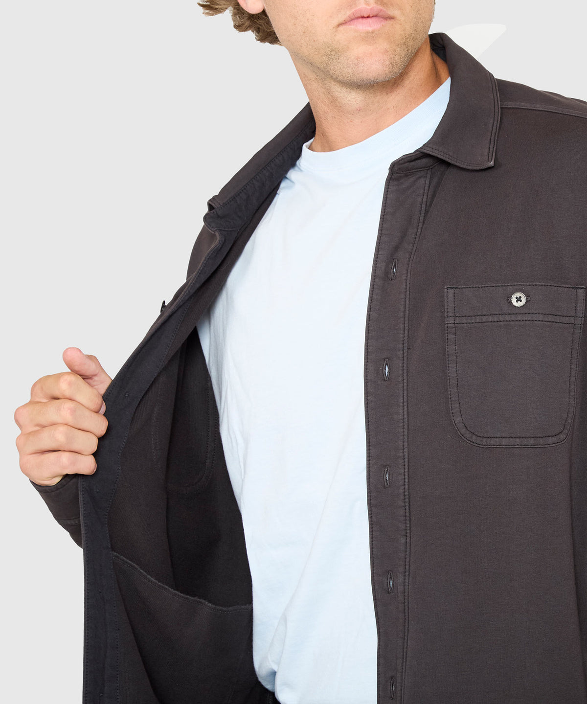 Tommy Bahama Long Sleeve Ben & Terry Shirt Jacket, Men's Big & Tall