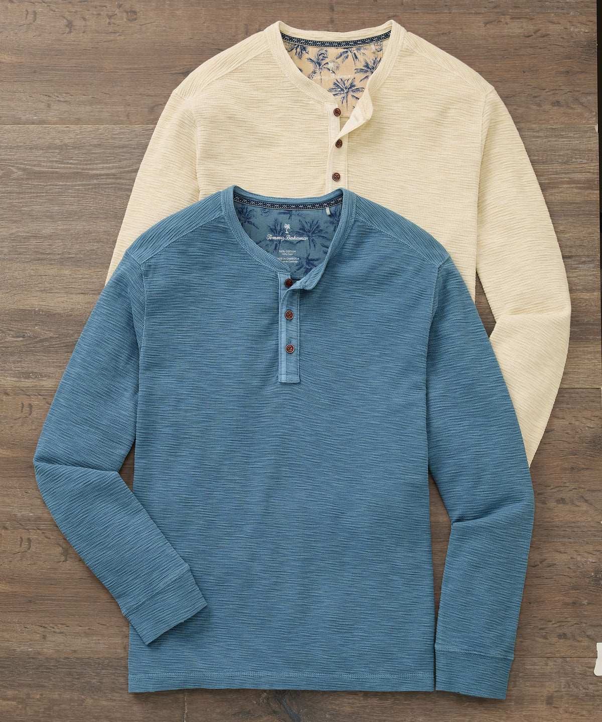 Tommy Bahama Long Sleeve Port Oasis Henley Pullover, Men's Big & Tall