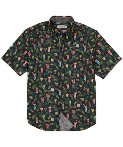 Tommy Bahama Short Sleeve Coastal Ease Midnight Mojito Sport Shirt, Men's Big & Tall