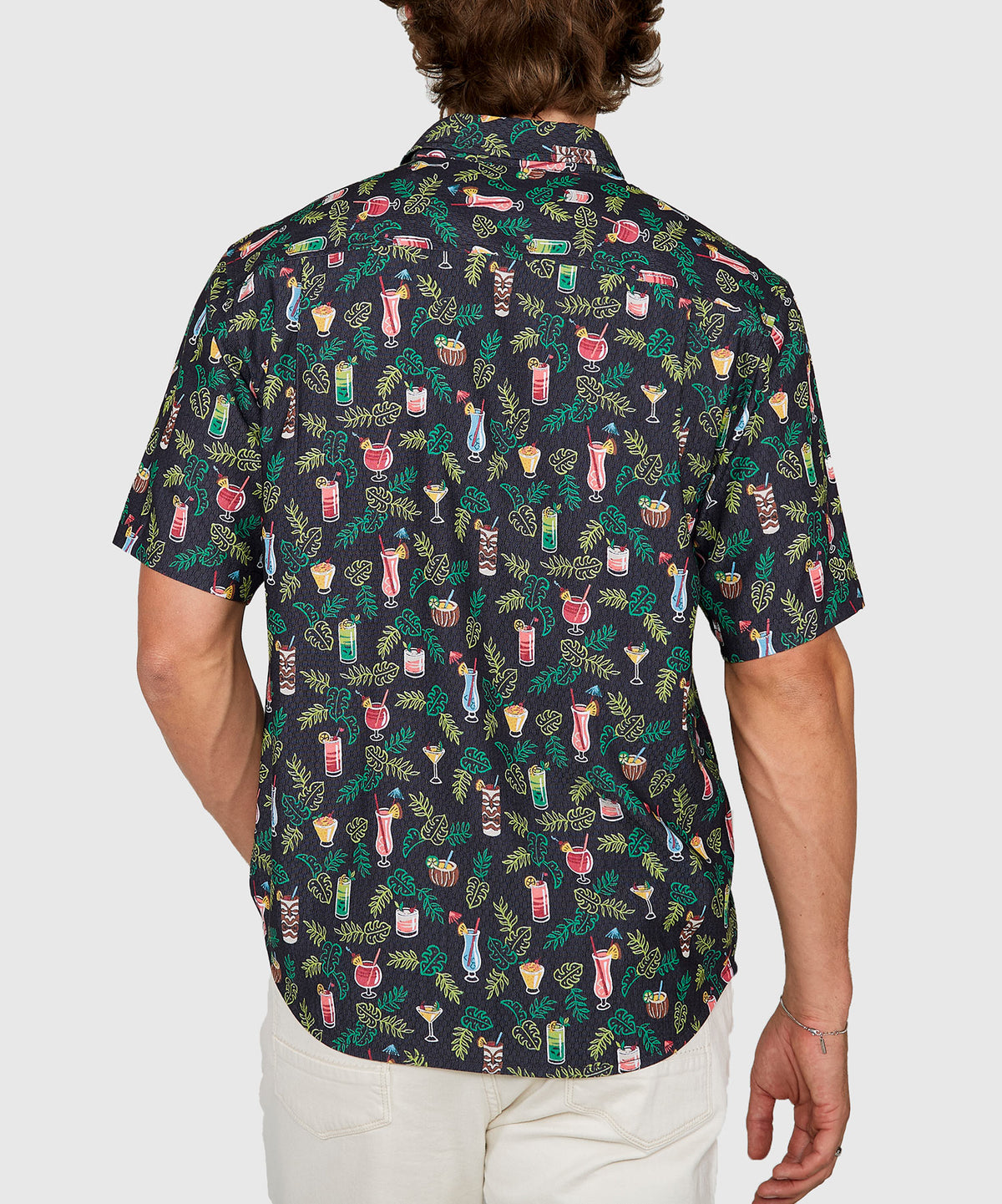 Tommy Bahama Short Sleeve Coastal Ease Midnight Mojito Sport Shirt, Men's Big & Tall