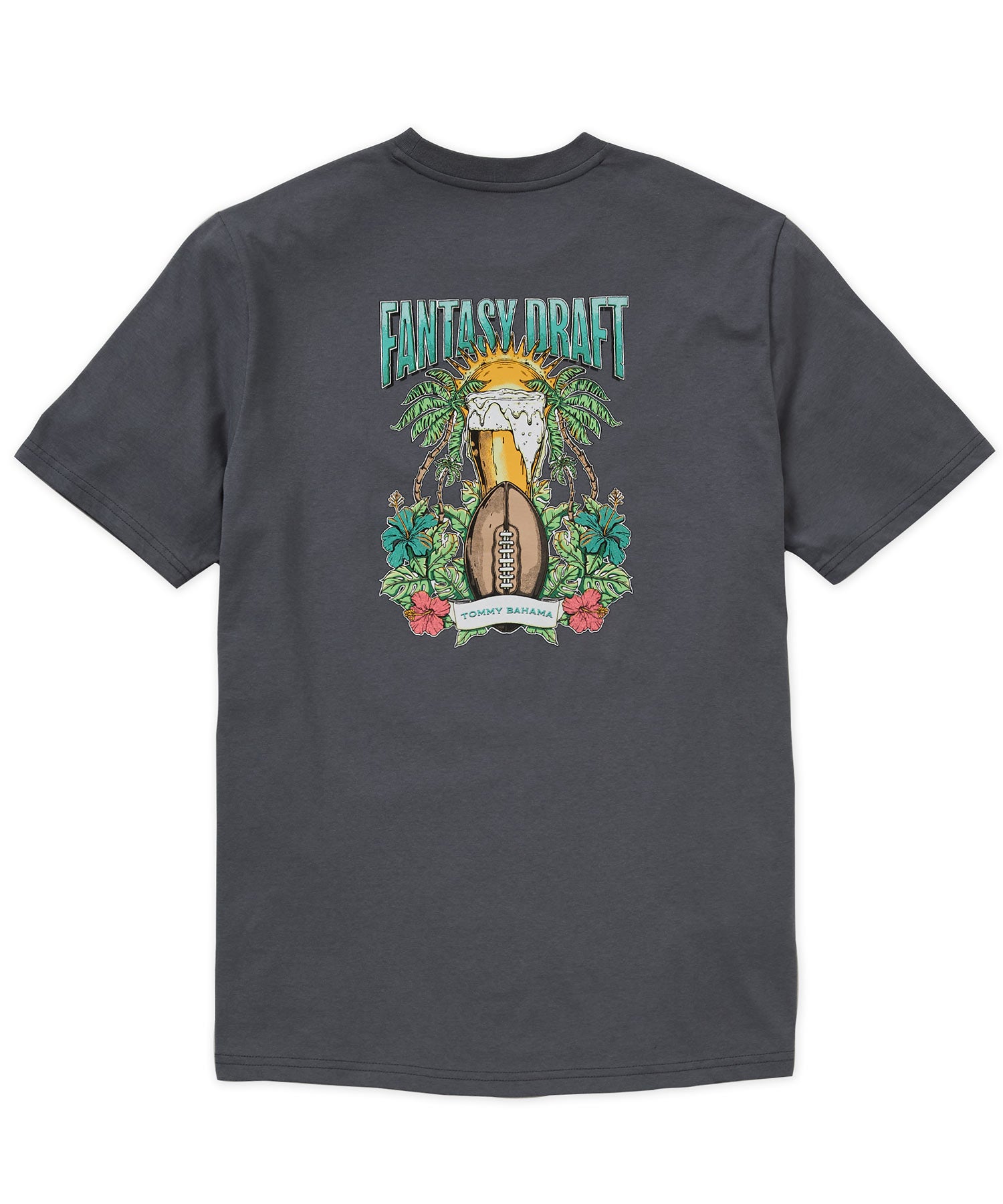 Tommy Bahama Short Sleeve Fantasy Draft Printed T-Shirt, Men's Big & Tall