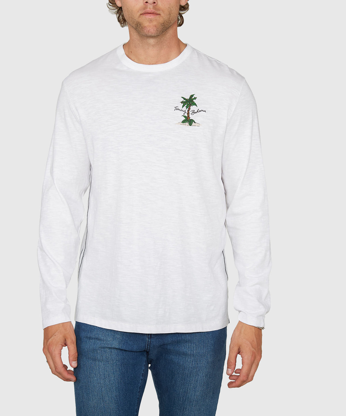 Tommy Bahama Long Sleeve All Is Bright Lux T-Shirt, Men's Big & Tall