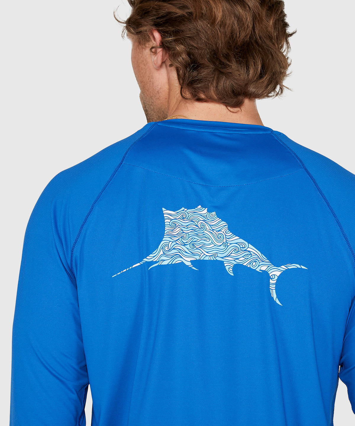 Tommy Bahama Long Sleeve Chill Time Surf Crew Rash Guard T-Shirt, Men's Big & Tall