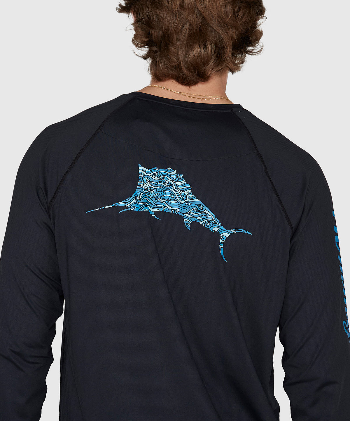 Tommy Bahama Long Sleeve Chill Time Surf Crew Rash Guard T-Shirt, Men's Big & Tall