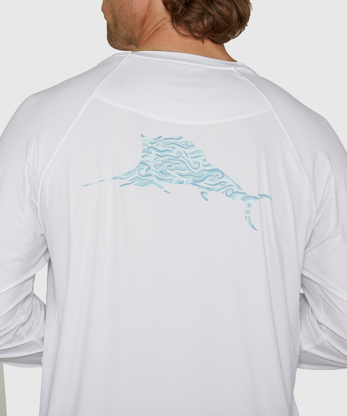 Tommy Bahama Long Sleeve Chill Time Surf Crew Rash Guard T-Shirt, Men's Big & Tall