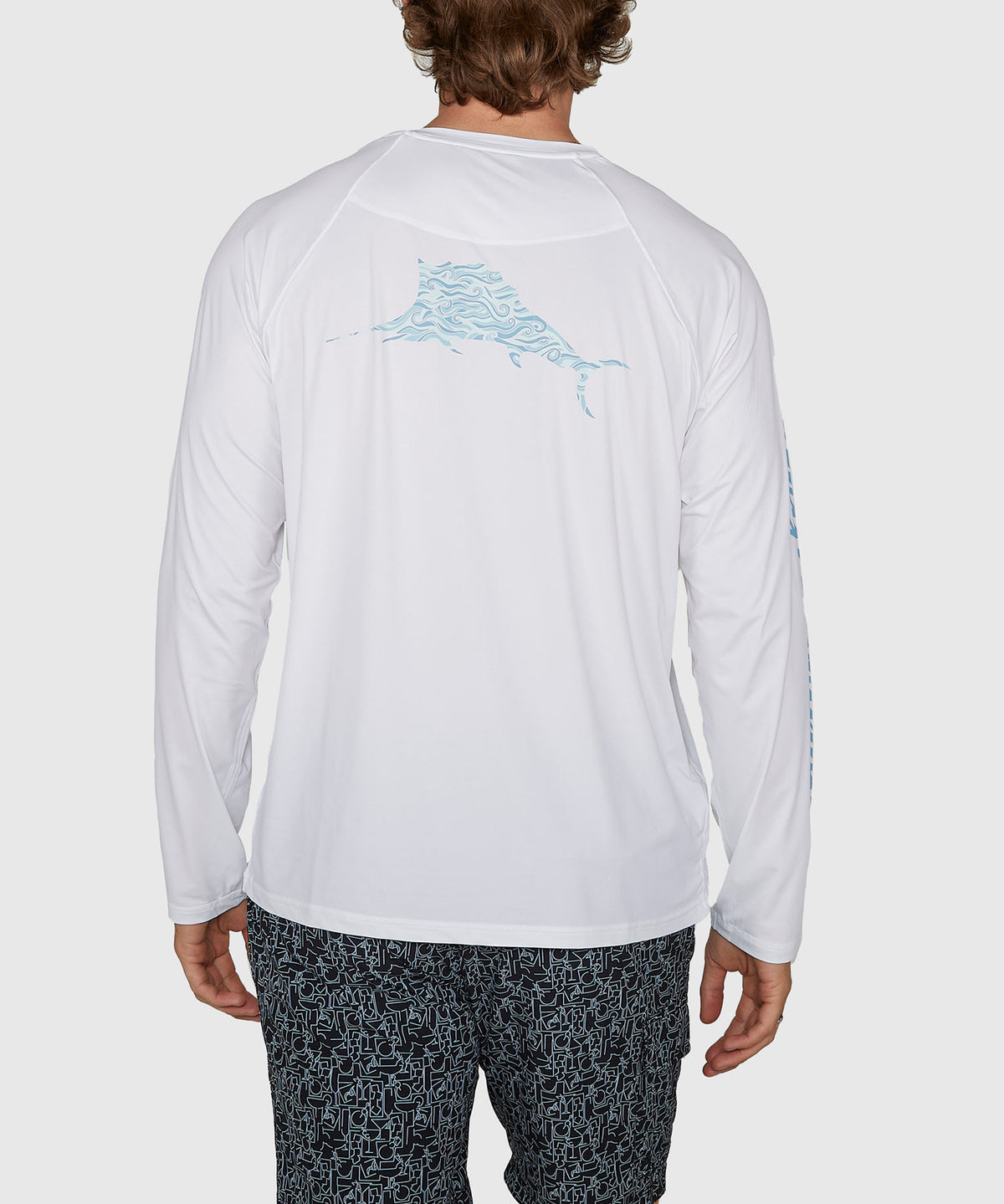 Tommy Bahama Long Sleeve Chill Time Surf Crew Rash Guard T-Shirt, Men's Big & Tall