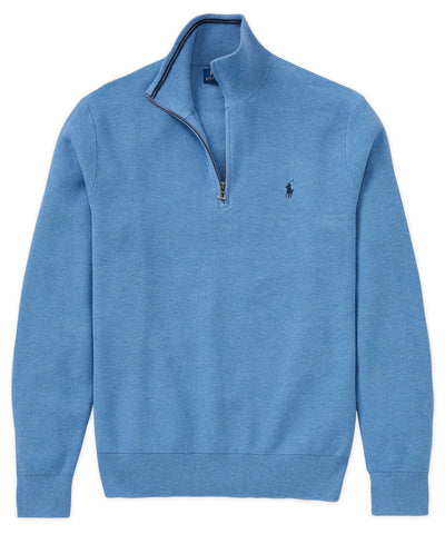 Polo Ralph Lauren Long Sleeve Textured Cotton Half-Zip Sweater, Men's Big & Tall