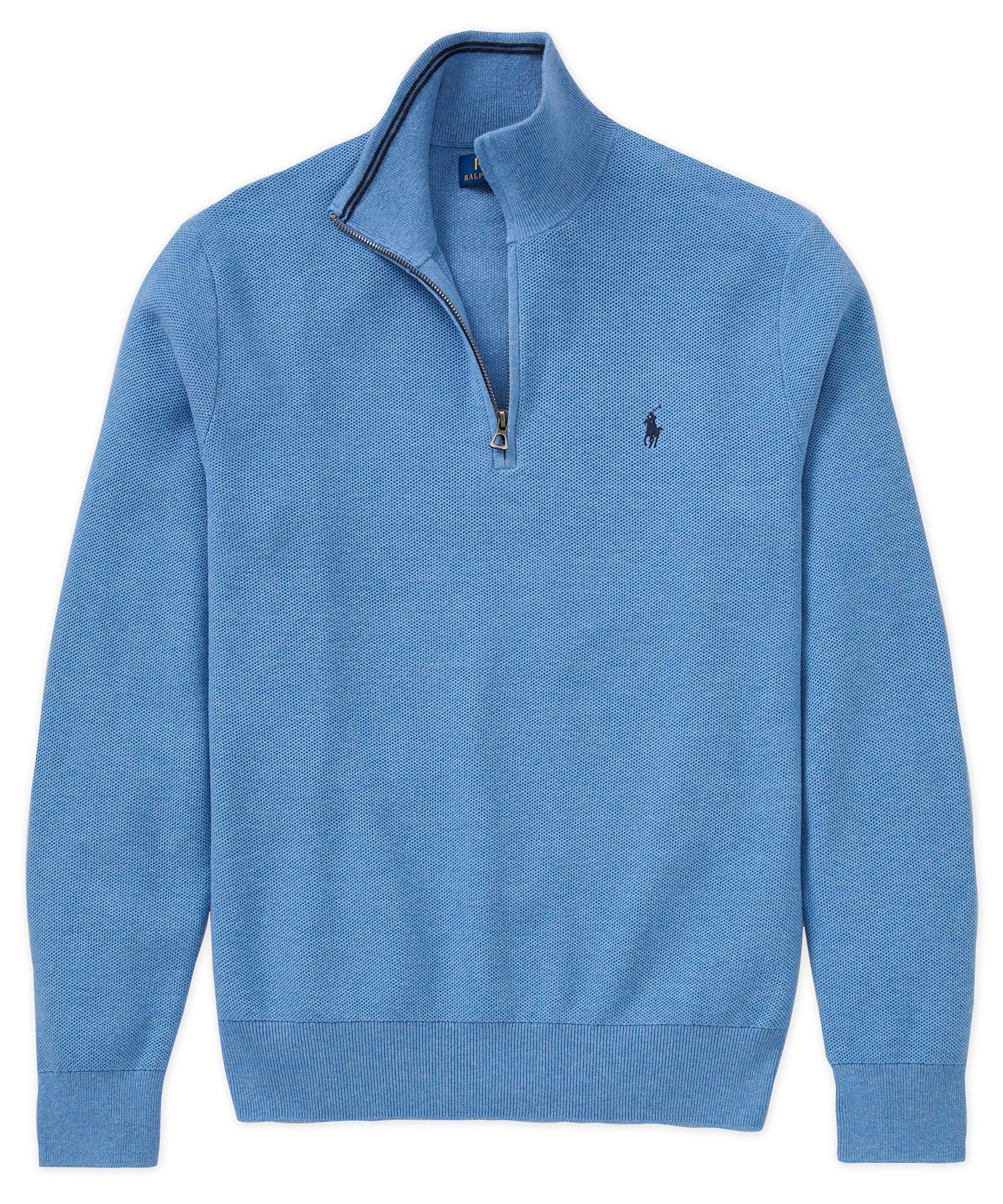 Polo Ralph Lauren Long Sleeve Textured Cotton Half-Zip Sweater, Men's Big & Tall