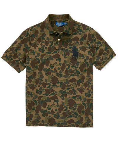 Polo Ralph Lauren Short Sleeve Animated Big Pony Mesh Polo, Men's Big & Tall