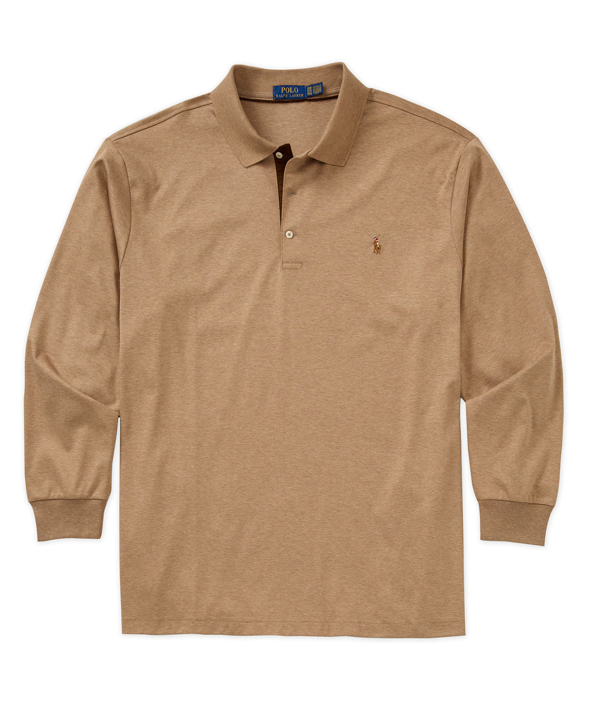 Polo Ralph Lauren Long Sleeve Soft Touch Cotton Polo, Men's Big & Tall