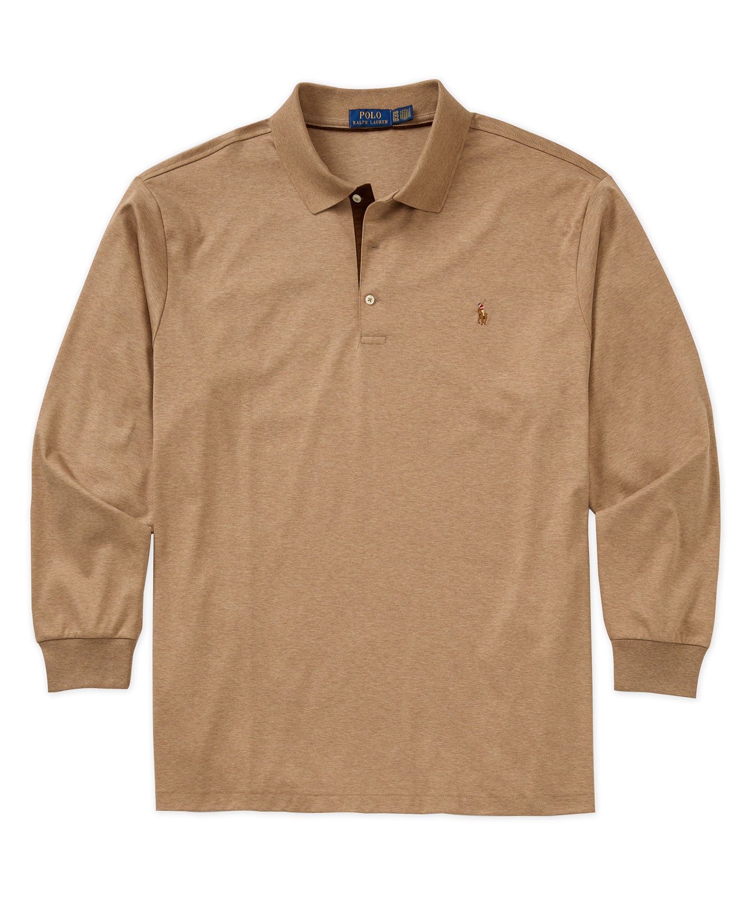 Polo Ralph Lauren Long Sleeve Soft Touch Cotton Polo, Men's Big & Tall