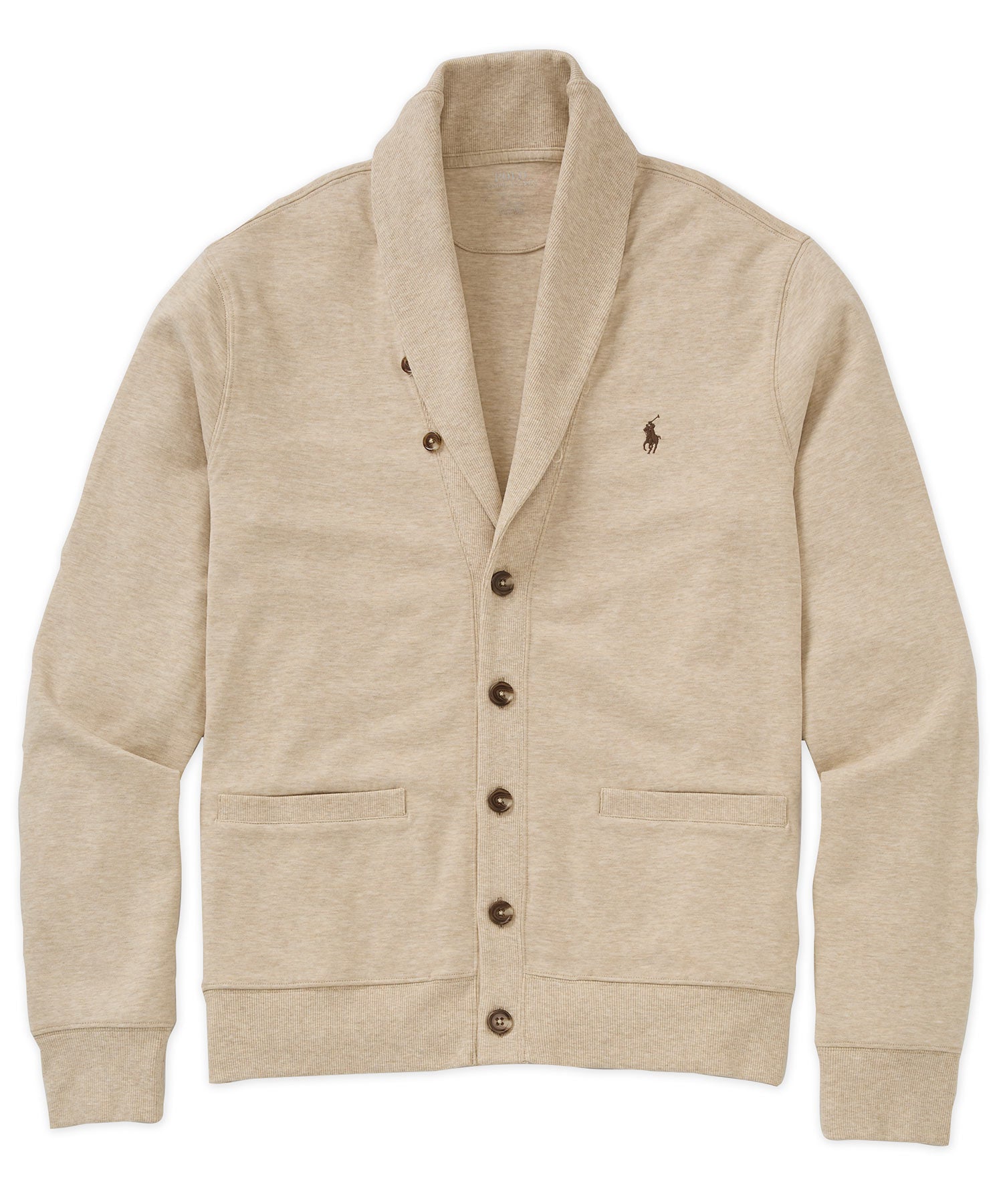 POLO RALPH LAUREN ベージュ カーディガン Polo Ralph Lauren Big & Tall Lux Jersey Cardigan Sweater
