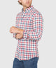 Westport Lifestyle Long Sleeve Button Down Collar Plaid Sport Shirt