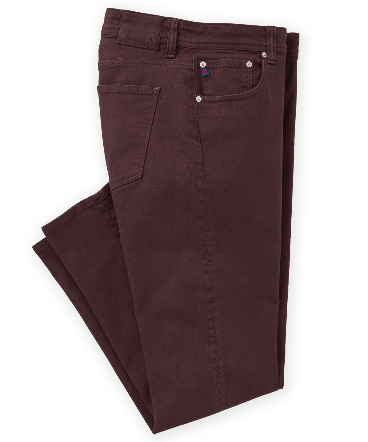 Westport Black Old Dyed Stretch Denim - Bordeaux, Men's Big & Tall