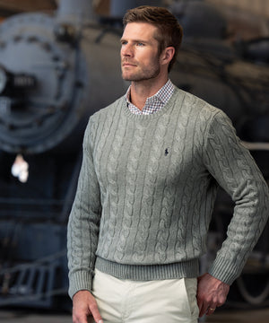 Polo Ralph Lauren Cotton Cable Crew Neck Sweater