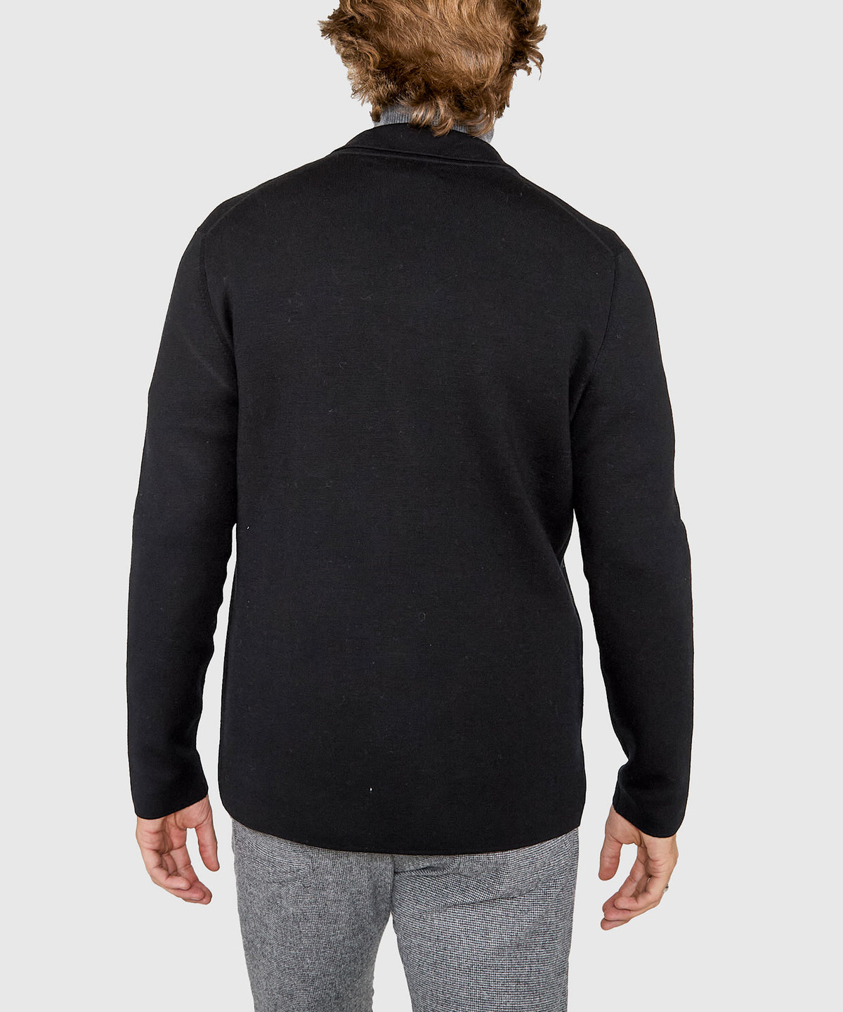 Westport Black Charleton Knit Blazer, Men's Big & Tall