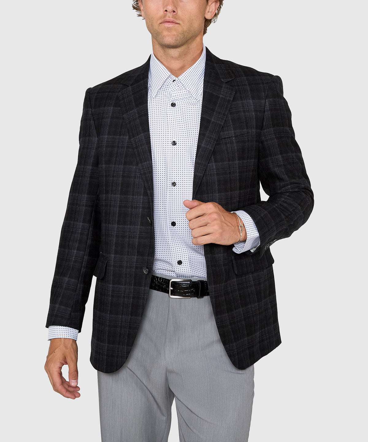 Coppley Two Button Side Vent Plaid Sport Coat, Men's Big & Tall