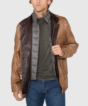 Westport Black Three Quarter Length Leather Jacket