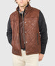 Westport Black Beaver Creek Quilted Goat Suede Vest