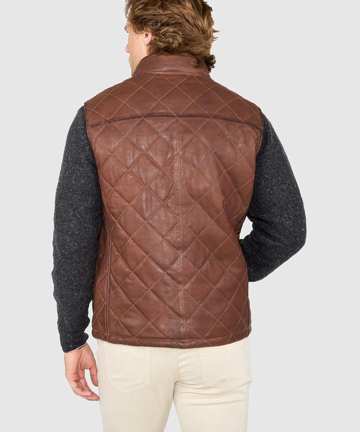 Westport Black Beaver Creek Quilted Goat Suede Vest, Men's Big & Tall