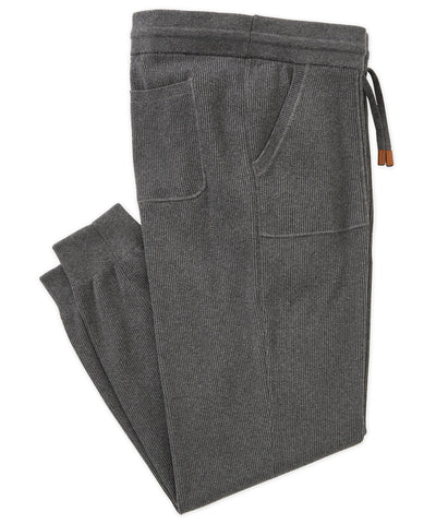 Westport Black Cotton Cashmere Lounge Jogger Pant, Men's Big & Tall