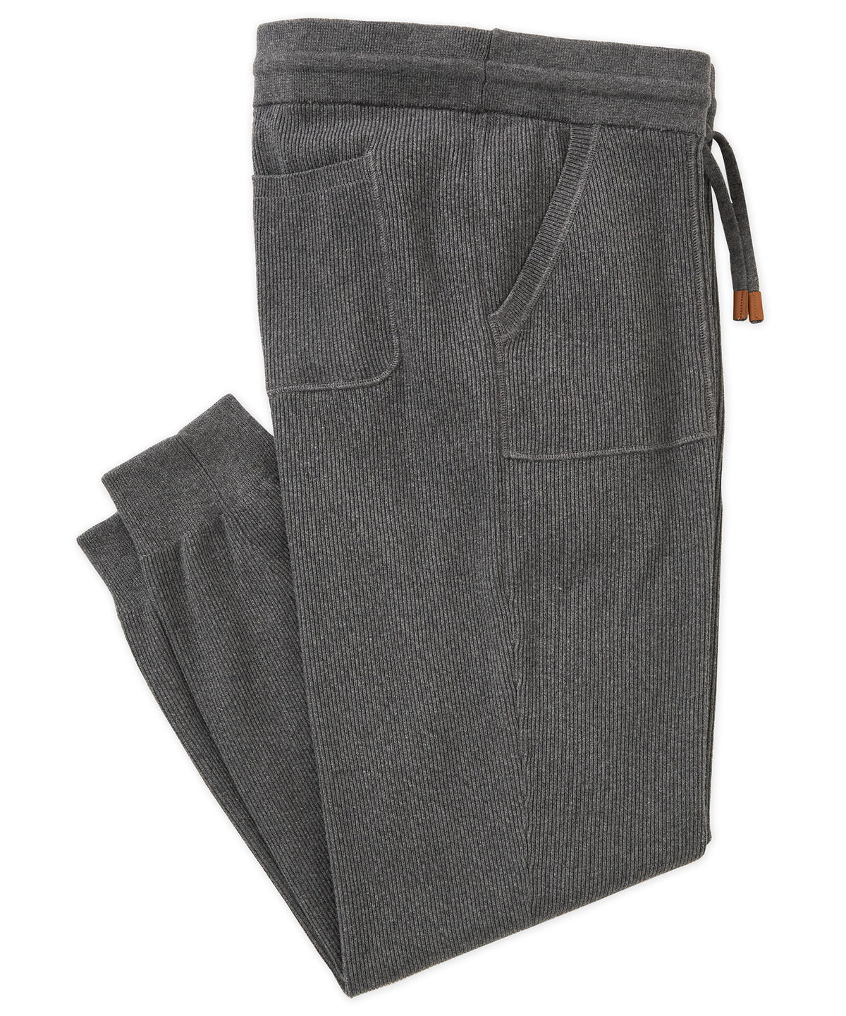 Westport Black Cotton Cashmere Lounge Pant, Men's Big & Tall