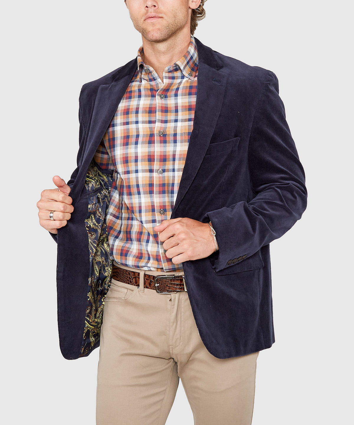 Westport Black Corduroy Sport Coat, Men's Big & Tall