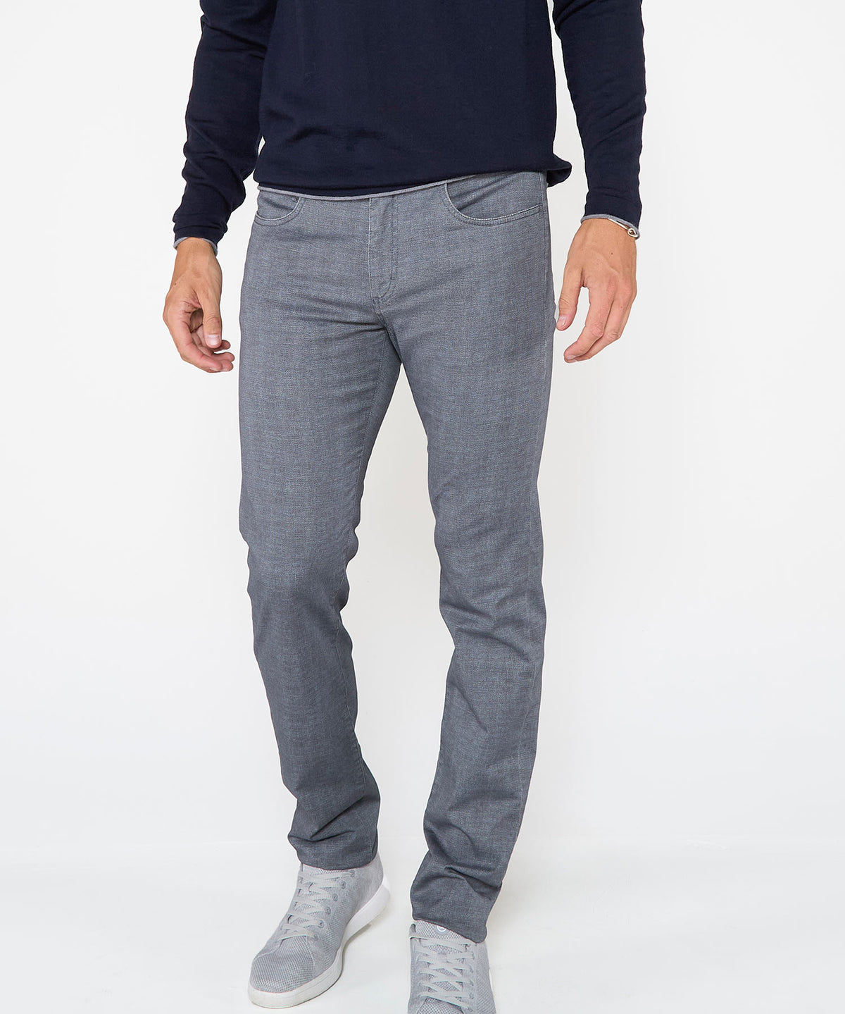 Westport Black 5-Pocket Dog Bone Pant, Men's Big & Tall