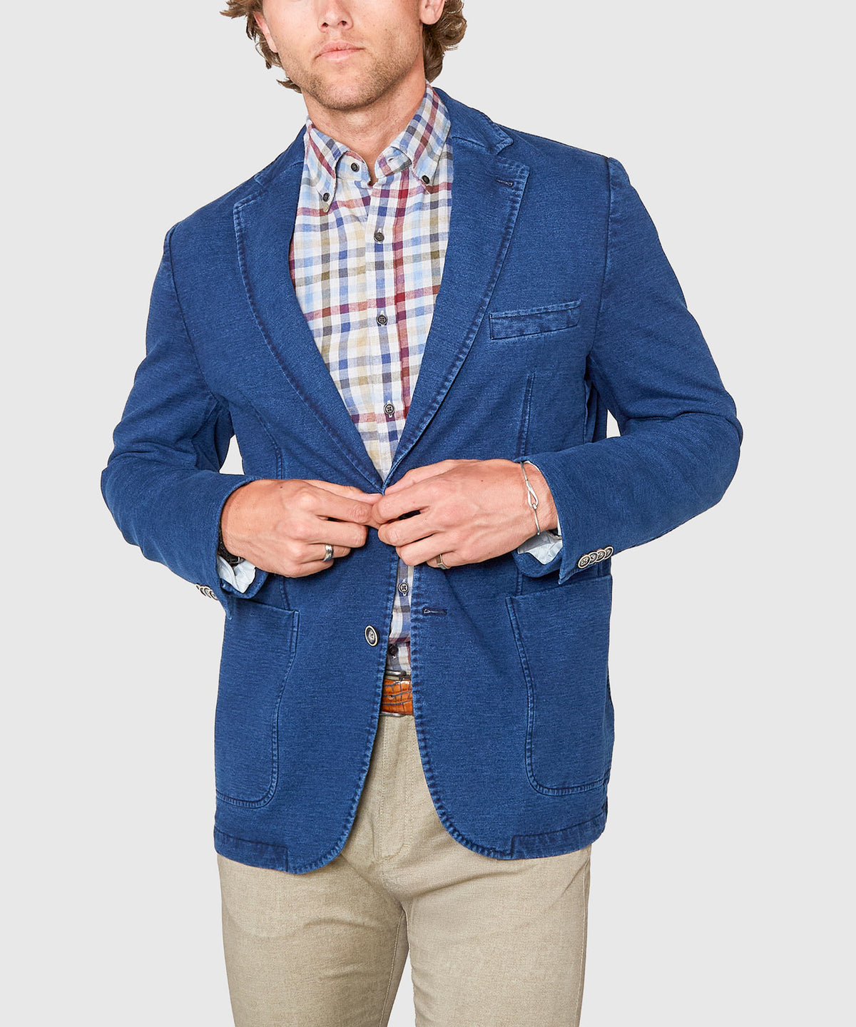 Westport Black Denim Knit Sport Coat, Men's Big & Tall
