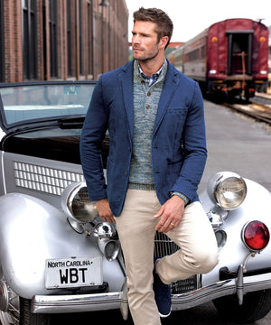 Westport Black Denim Knit Sport Coat